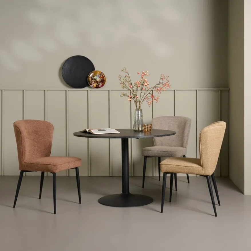 Eettafel Heeze Zwart - Ø 110 cm