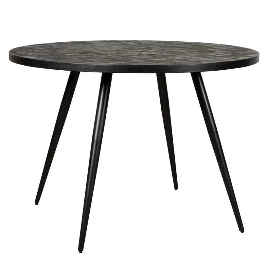 Eettafel Helsinge Zwart - Ø 130 cm