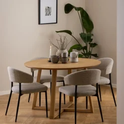 Eettafel Jonna Naturel - Ø 120 cm