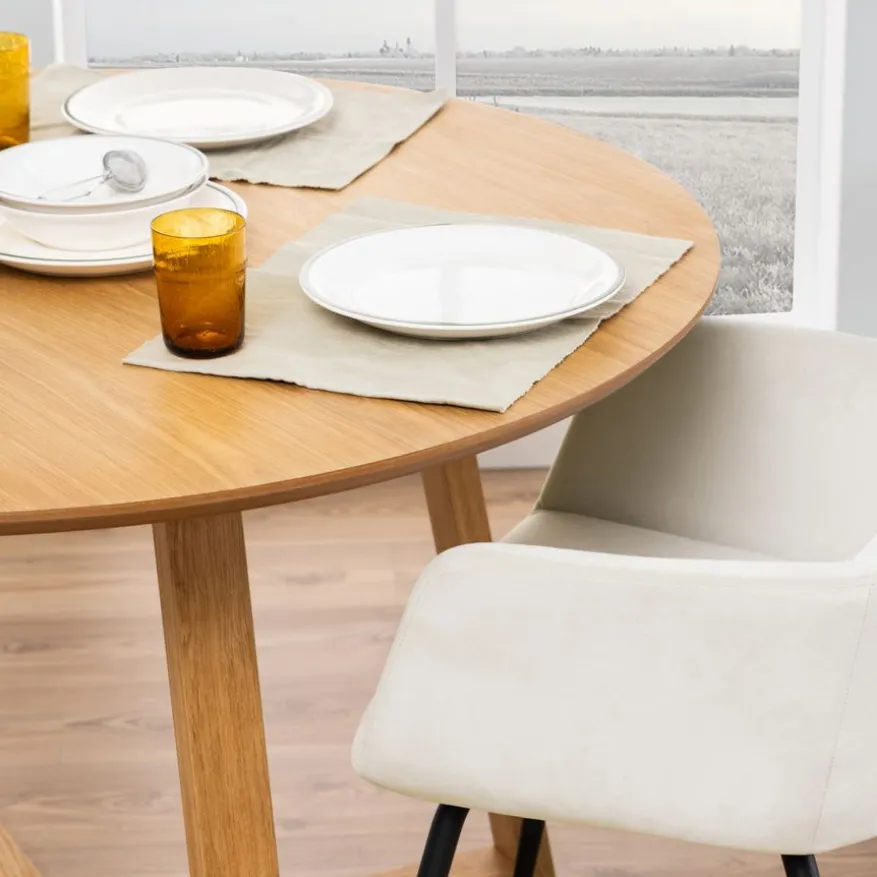 Eettafel Jonna Naturel - Ø 120 cm
