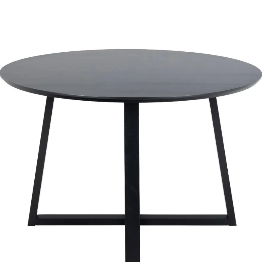 Eettafel Jonna Zwart - Ø 120 cm