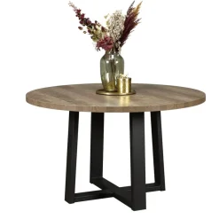 Eettafel Middelburg Bruin - Ø 130 cm