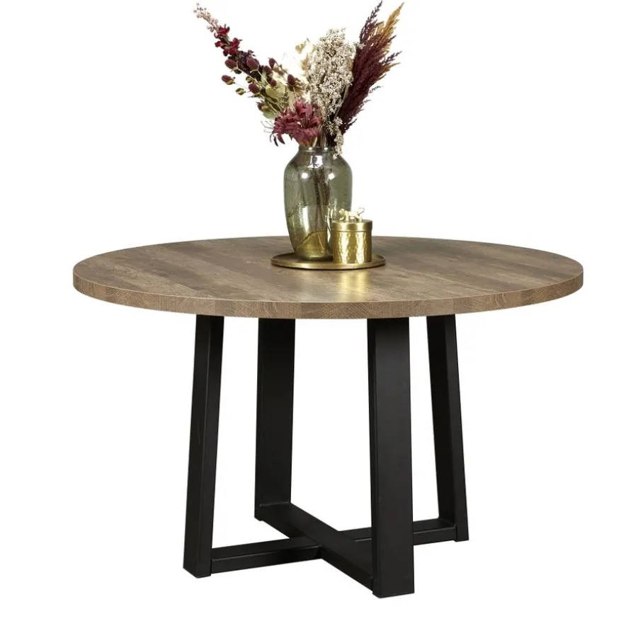 Eettafel Middelburg Bruin - Ø 130 cm