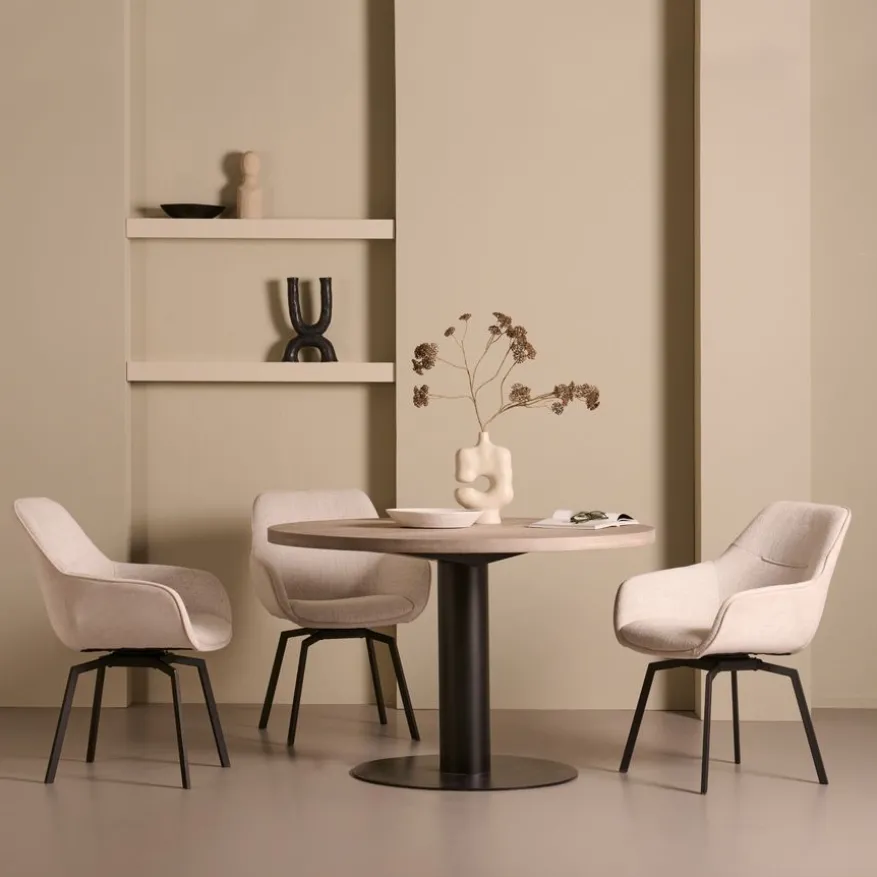 Eettafel Viborg Naturel - Ø 120 cm