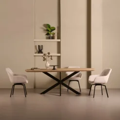 Eettafel Viborg Naturel - 220x100 cm