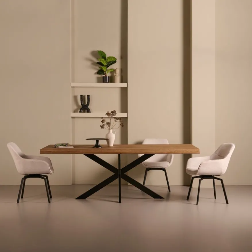 Eettafel Viborg Naturel - 220x100 cm