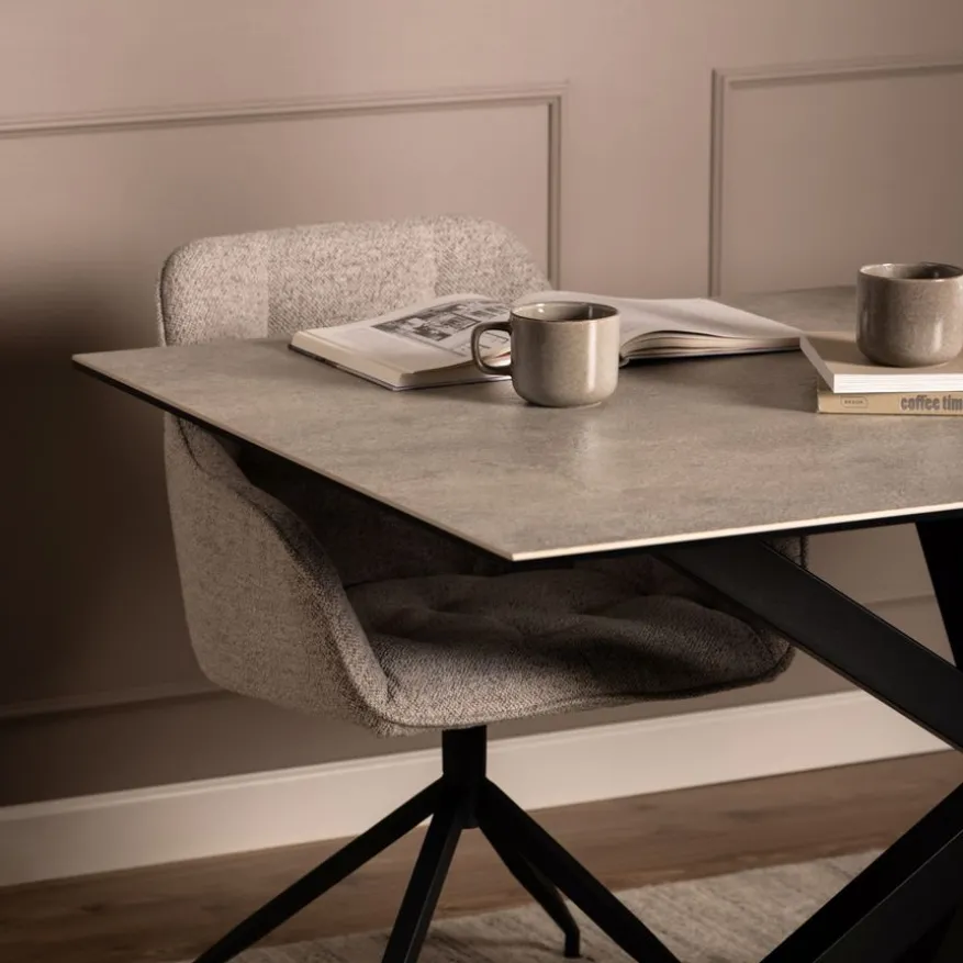 Eettafel Vikten Grijs - 200x100 cm