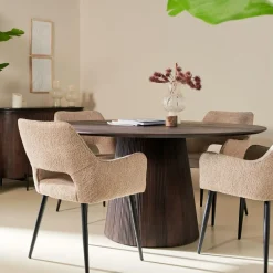 Eettafel Viktor Donkerbruin - Ø 150 cm