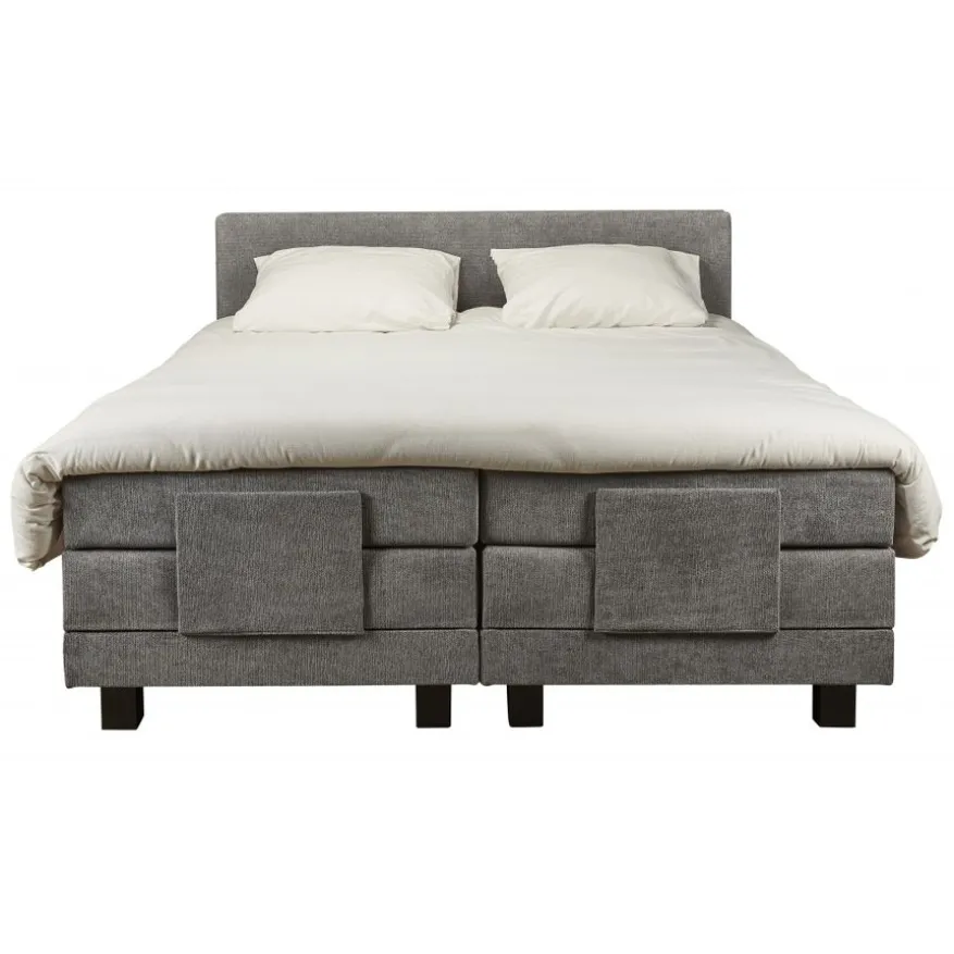 Elektrische Boxspring Sevilla Grijs - 180x200 cm