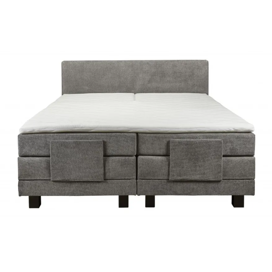 Elektrische Boxspring Sevilla Grijs - 180x200 cm