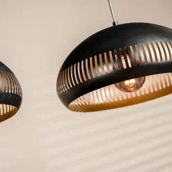 Hanglamp Cabot Zwart - 3 x E27 -  150 cm breed