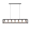 Hanglamp Eric Zwart - 7 x E27 - 168 cm breed