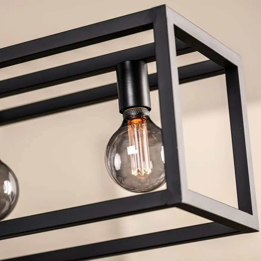 Hanglamp Eric Zwart - 5 x E27 - 120 cm breed