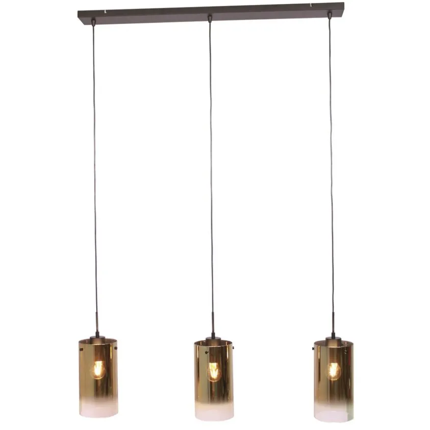 Hanglamp Yvet Goud - 3 x E27 - 100 cm breed