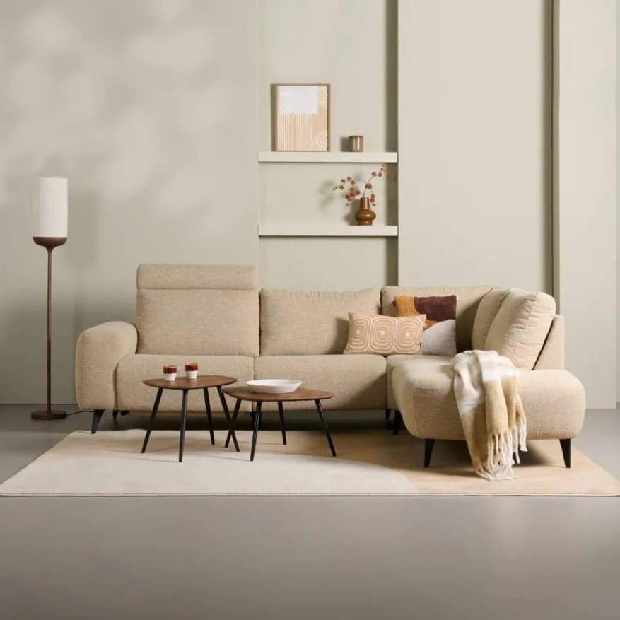 Hoekbank Axel Rechts Beige