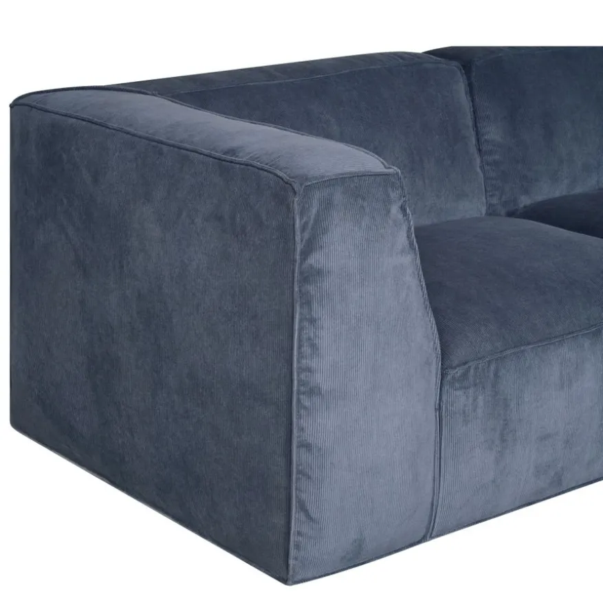 Hoekbank Dundee Rechts Blauw