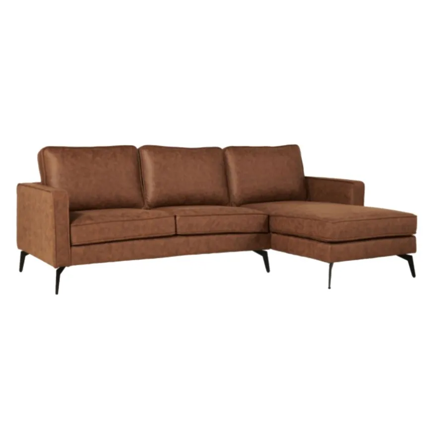 Hoekbank Etsa Links & Rechts Cognac