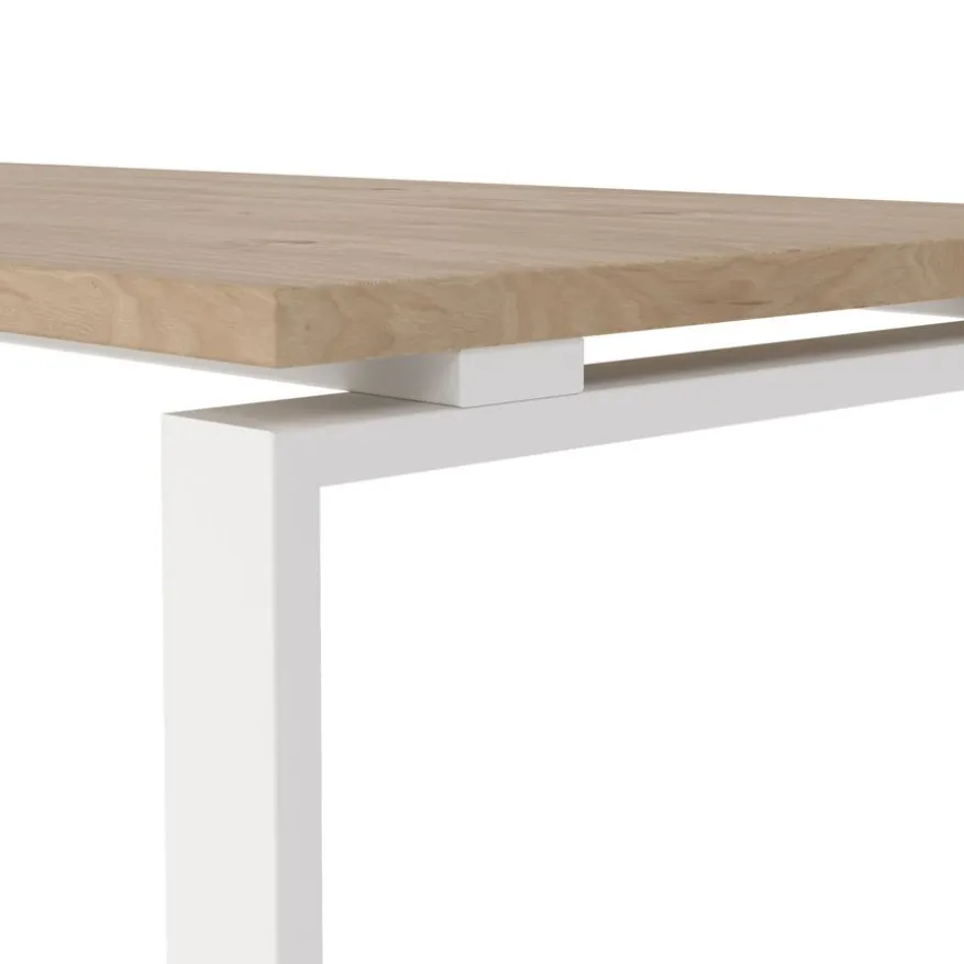Hoekbureau Bram Eiken / Wit - 150x76x100 cm