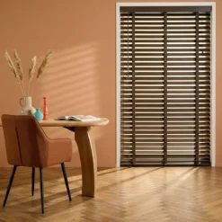 Houten Jaloezie Bruin - 140x210 cm