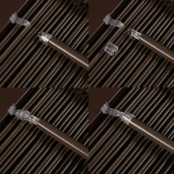Houten Jaloezie Bruin - 180x180 cm