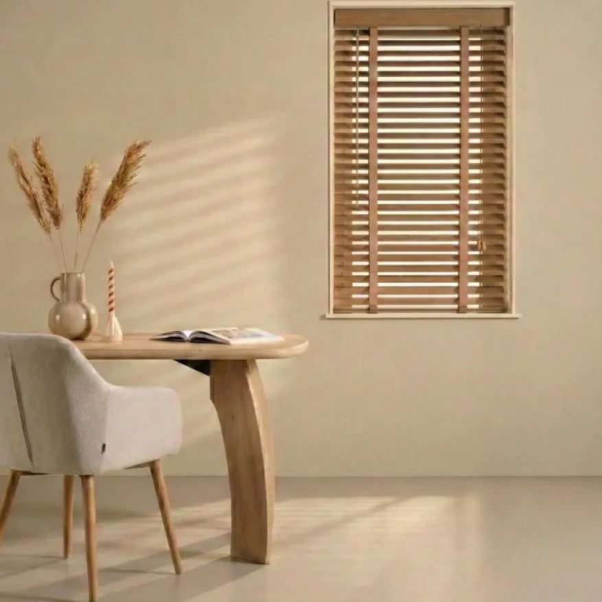 Houten Jaloezie Naturel - 80x130 cm