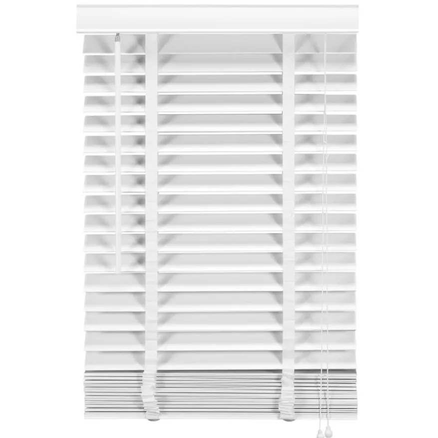 Houten Jaloezie Wit - 80x210 cm