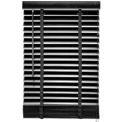 Houten Jaloezie Zwart - 80x130 cm