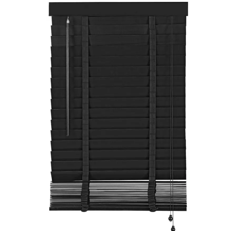 Houten Jaloezie Zwart - 80x130 cm