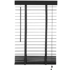 Houten Jaloezie Zwart - 80x180 cm