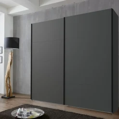 Kledingkast Aalst Donkergrijs - 180x210x65 cm