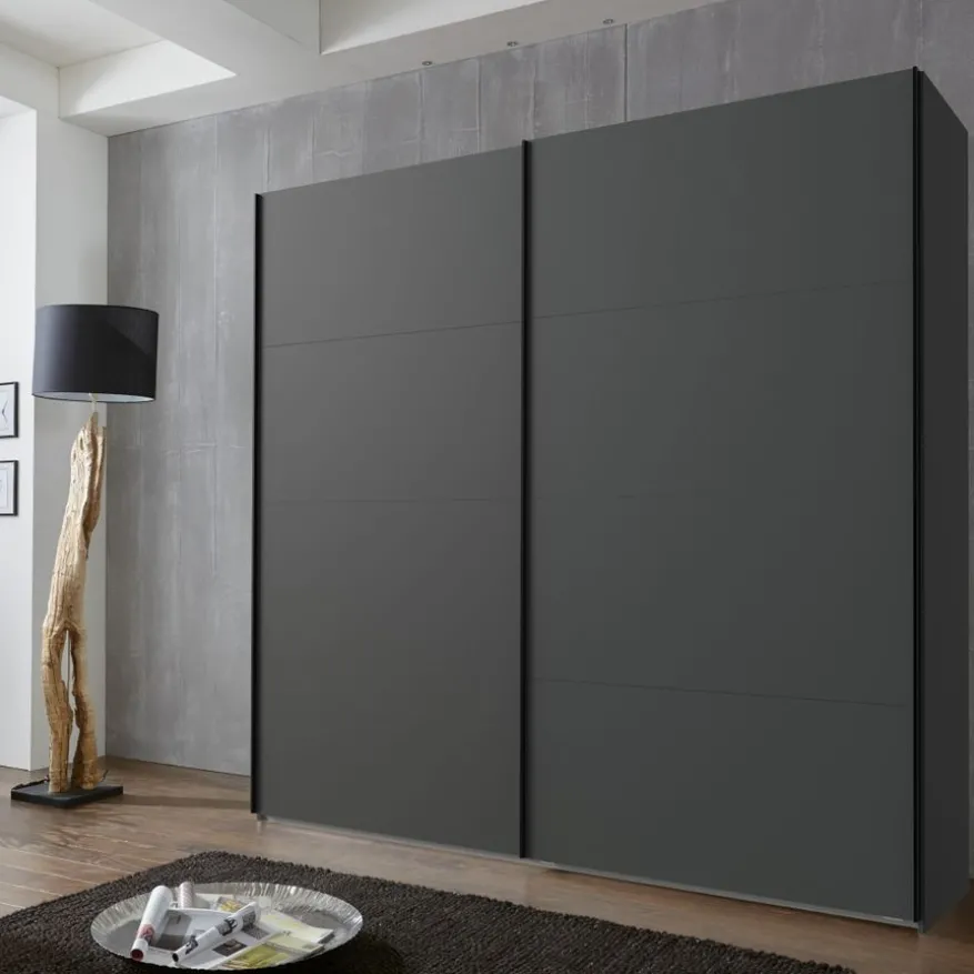 Kledingkast Aalst Donkergrijs - 180x210x65 cm