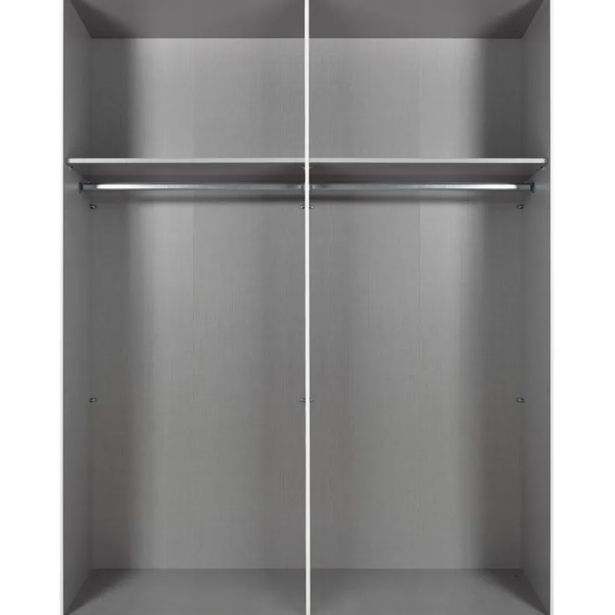 Kledingkast Aalst Wit Spiegel - 180x210x65 cm