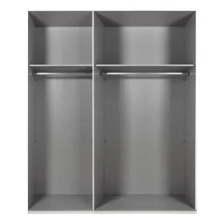 Kledingkast Aalst Wit - 135x210x65 cm