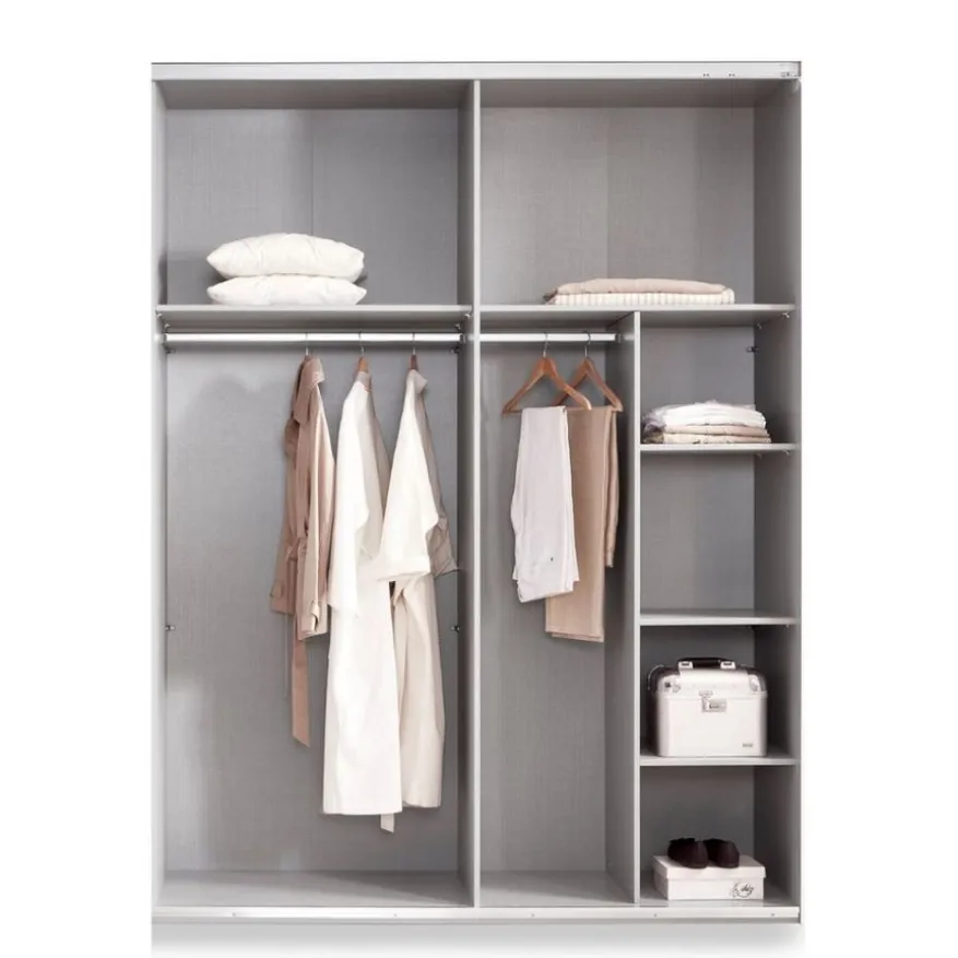 Kledingkast Aalst Wit - 180x210x65 cm