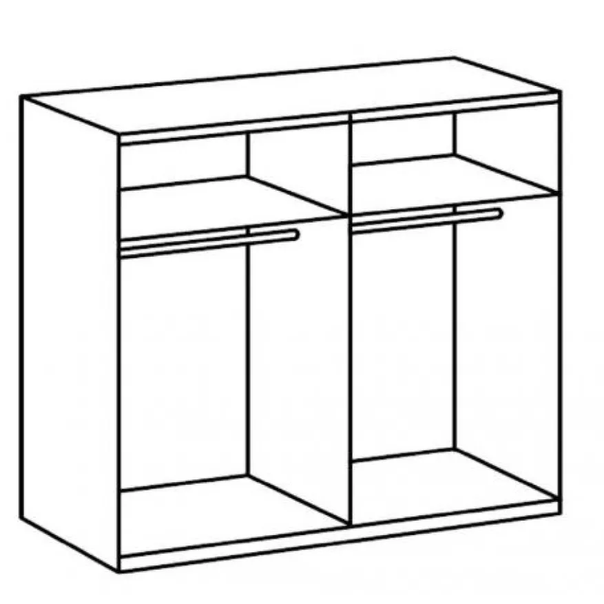 Kledingkast Aalst Wit - 180x210x65 cm