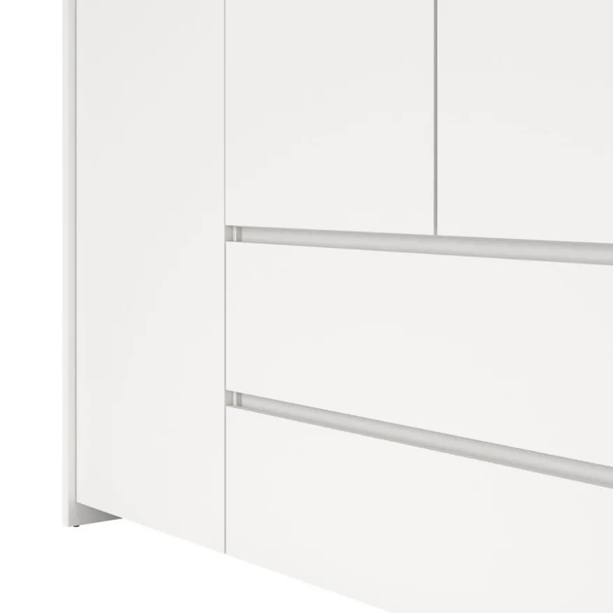 Kledingkast Atlanta Wit - 197x202x58 cm