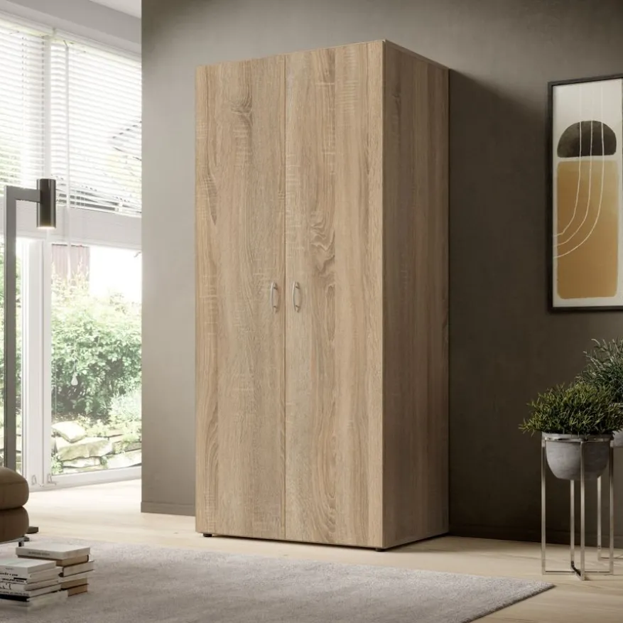 Kledingkast Baarlo Naturel - 80x176x52 cm