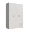 Kledingkast Baarlo Wit - 120x176x52 cm