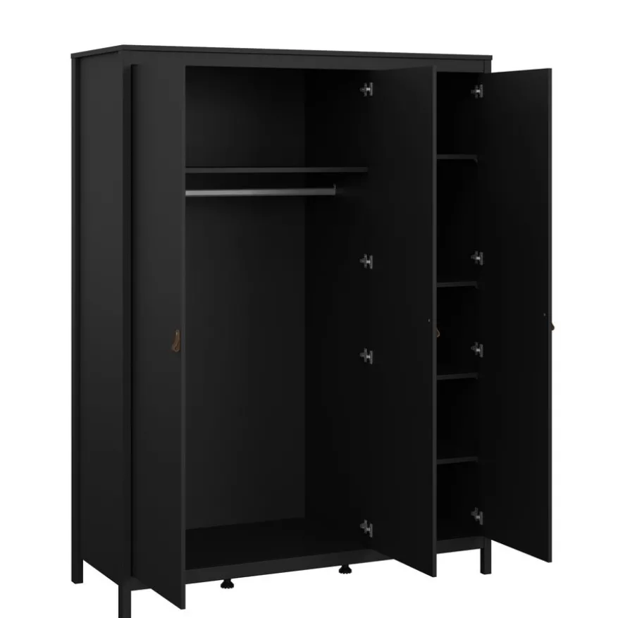 Kledingkast Dallas Zwart - 150x199x59