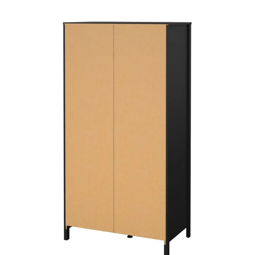 Kledingkast Dallas Zwart - 103x199x59
