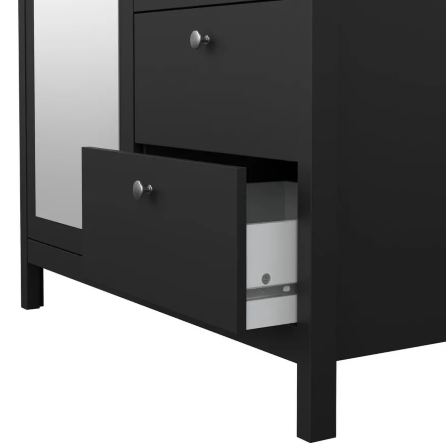 Kledingkast Dallas Zwart - 103x199x59