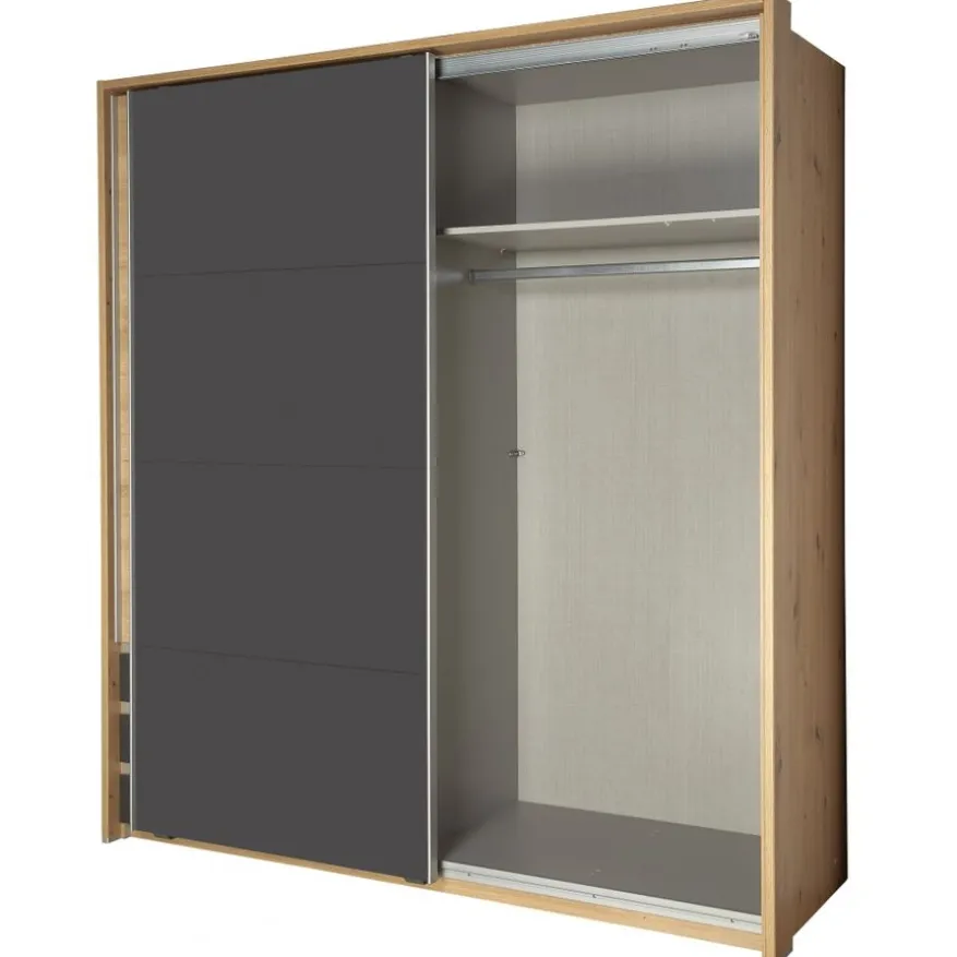 Kledingkast Dongen Grijs - 179x198x64 cm