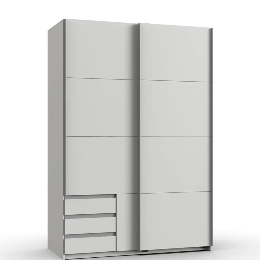 Kledingkast Elsen Wit - 135x198x64 cm