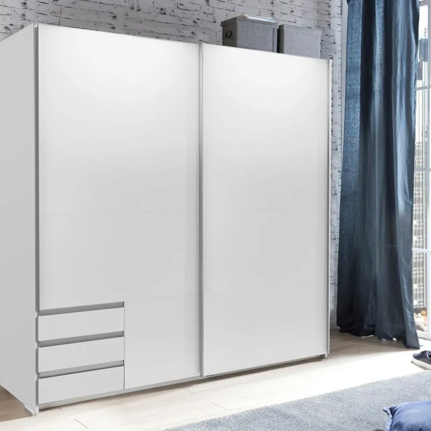 Kledingkast Elsen Wit - 179x198x64 cm