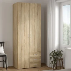 Kledingkast Harper Naturel - 78x201x50 cm