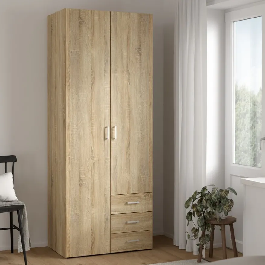Kledingkast Harper Naturel - 78x201x50 cm