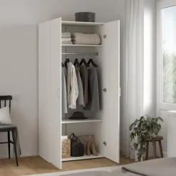 Kledingkast Harper Wit - 78x176x50 cm