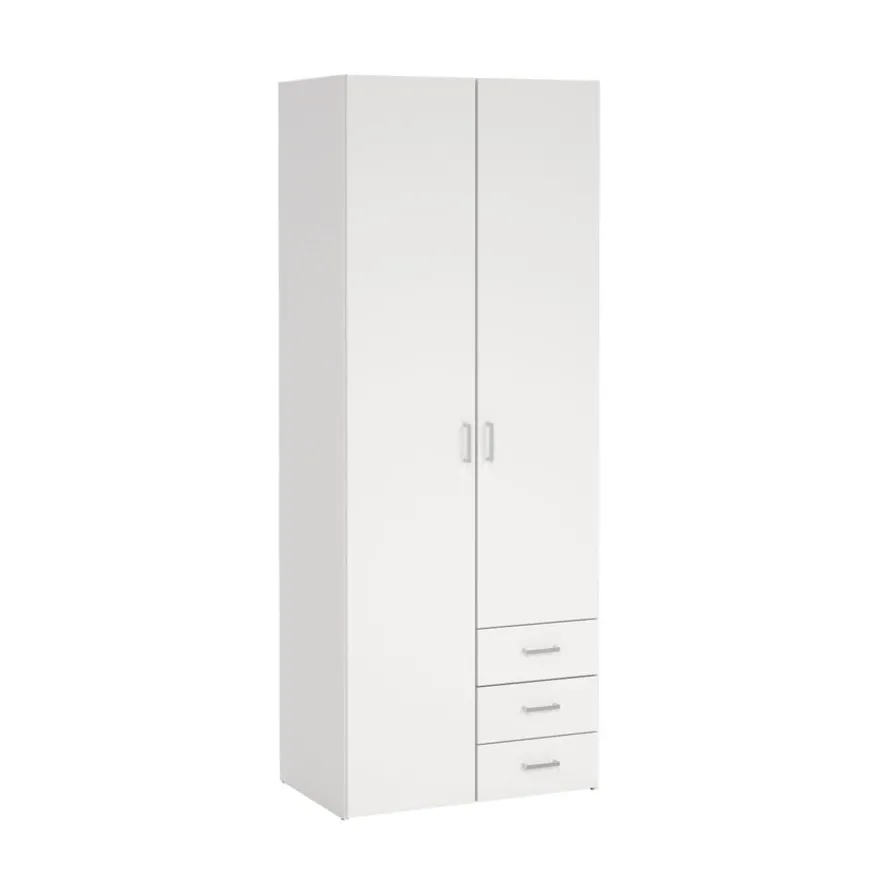 Kledingkast Harper Wit - 78x201x50 cm