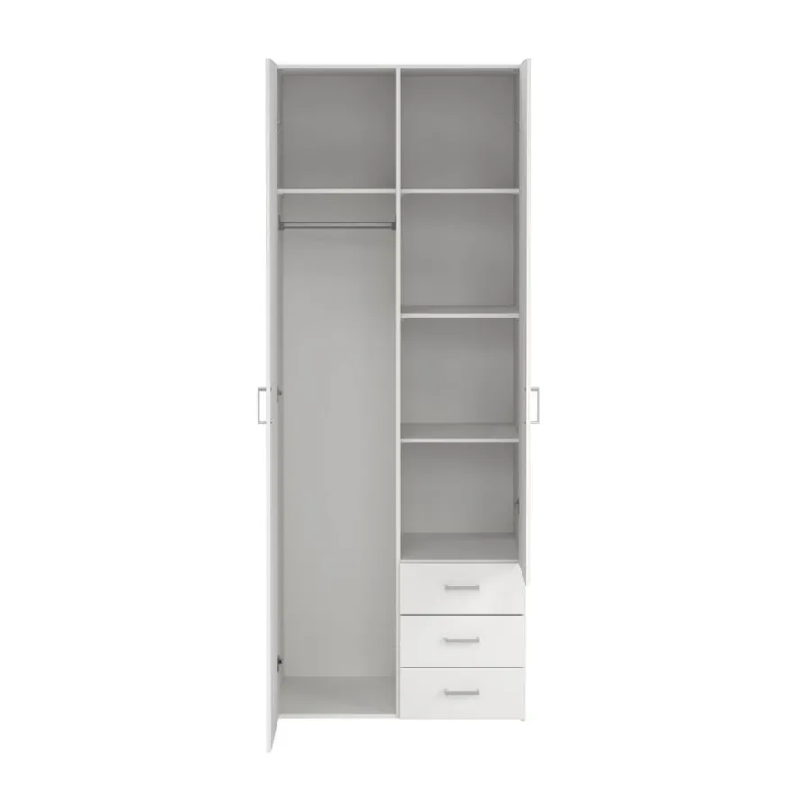 Kledingkast Harper Wit - 78x201x50 cm