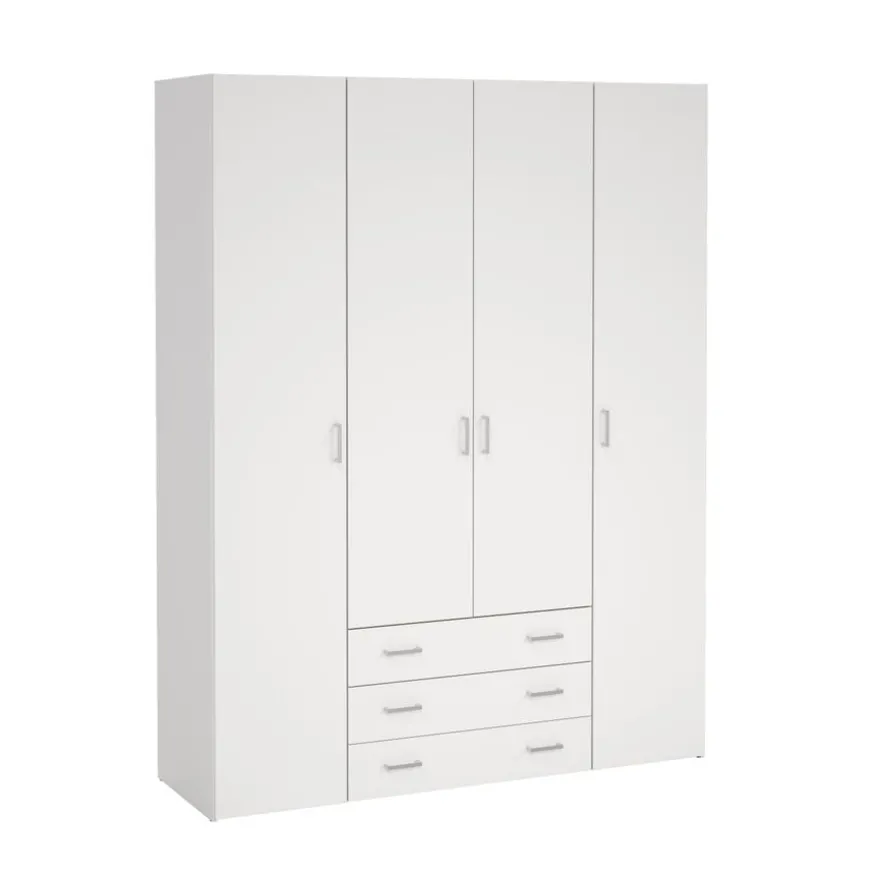 Kledingkast Harper Wit - 154x201x50 cm